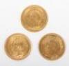 Three Iranian Quarter Pahlavi coins