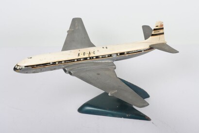 A Scarce Minavia Models Ltd London Vintage Travel Agents Display Model BOAC Comet Airliner