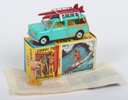 Vintage Corgi Toys 485 Surfing with The B.M.C. Mini Countryman