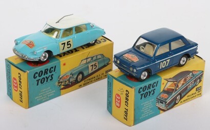 Two Vintage Corgi Toys Rallye Monte Carlo Cars