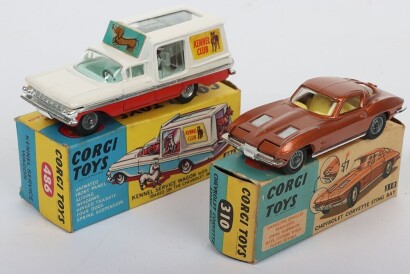 Vintage Corgi Toys 310 Chevrolet Corvette Sting Ray metallic bronze body