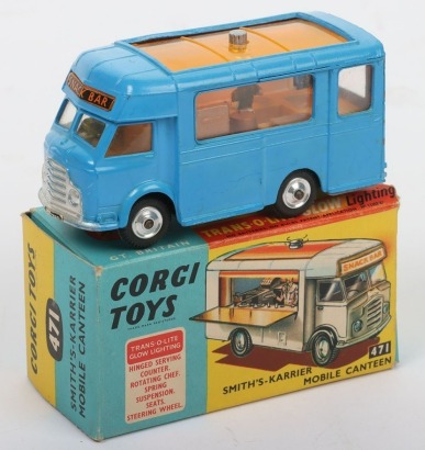 Vintage Corgi Toys Vintage 471 Smith&rsquo;s-Karrier Mobile Canteen &lsquo;Joes Diner&rsquo;