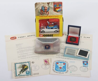 Vintage Corgi Toys 499 Citroen Safari Grenoble 1968 Winter Olympics