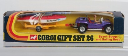 Corgi GS 26 Beach Buggy and Sailing boat,