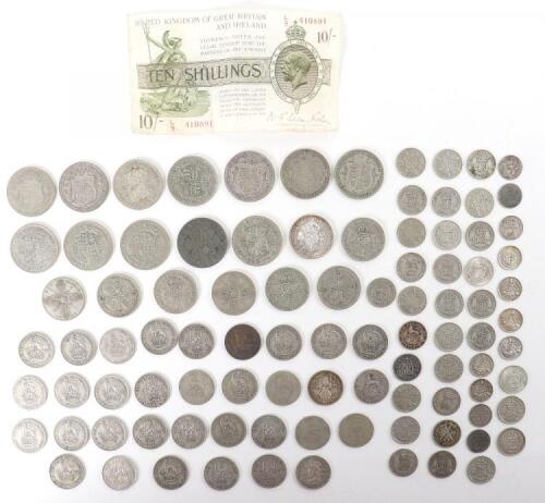 A selection of mainly .500 GB coinage, (some pre 1921)