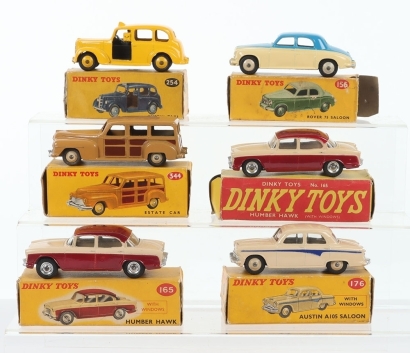Six Vintage Boxed Dinky Toys