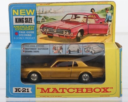 Matchbox King Size Models K-21 Mercury Cougar