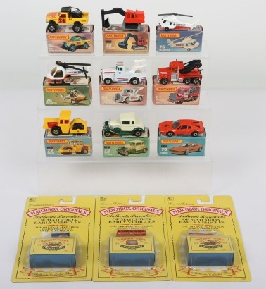 Nine Matchbox Superfast Boxed Models