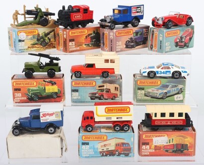 Ten Matchbox Superfast Boxed Models