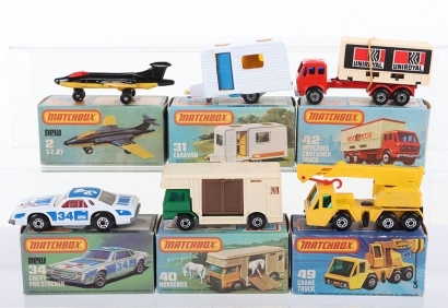 Six Boxed Matchbox Superfast Models