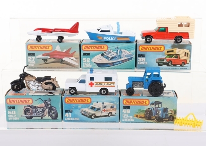 Six Matchbox Superfast Models