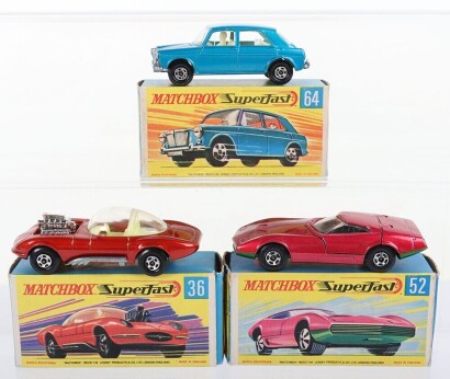 Three Boxed Matchbox Superfast Models