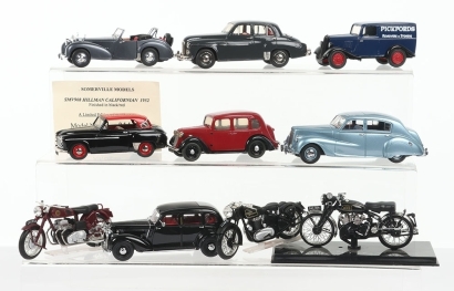 Seven White Metal/Resin 1/43 scale models,