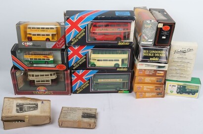Four Boxed Solido Routemaster Double Decker Buses,