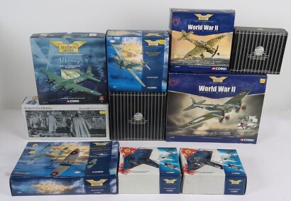 Seven Boxed Corgi Aviation Archive Models