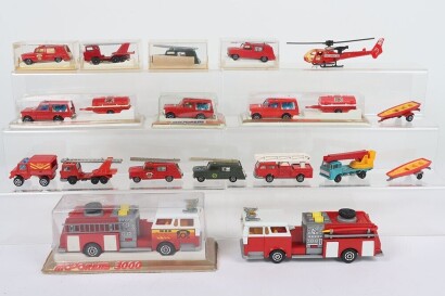 A Quantity of Majorette Fire Service Vehicles