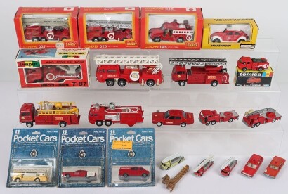 A Quantity of Japanese Model Fire Service Vehicles