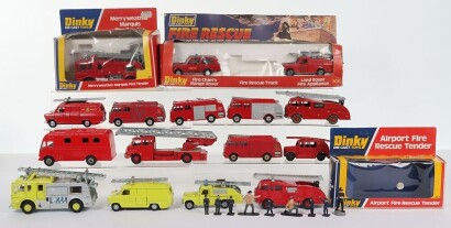 A Quantity of Dinky Toys Fire Engines,