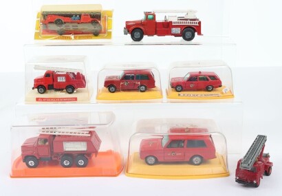 Eight Spanish Fire Service Vehicles Models
