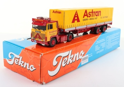 Scarce Tekno Collectable Truck Models Scania 110 2 Axle Trailer,