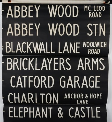 London Transport Bus Destination Blind