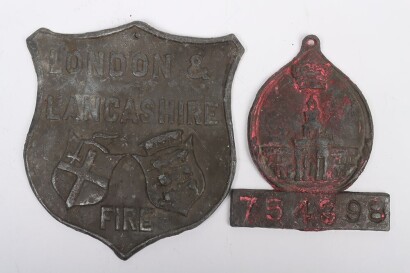 Two Lead Fire Marks,