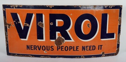 Virol Nervous People Need It Enamel Sign