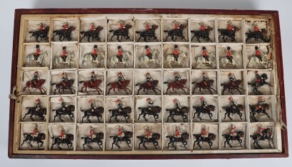 Extremely rare Britains boxed set 132, &lsquo;Types of the British Army&rsquo; Presentation set, 1912,