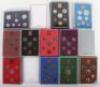 Six Royal Mint proof sets 1982, 1983, 1984, 1985, 1987, 2x1989 - 10