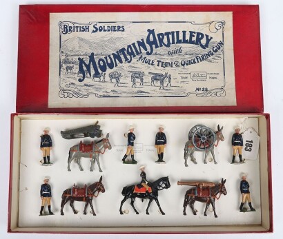 Britains boxed set 28 Mountain Artillery, 1930s,