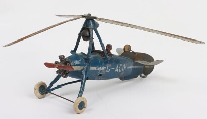 Britains set 1392 Civilian Autogiro with pilot,