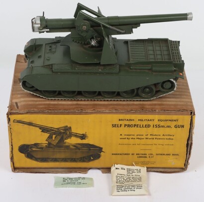 Britains boxed set 2175 Military Self Propelled 155mm gun, 1960,