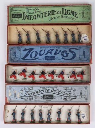 Britains Types of the French Army boxed sets, 1930s,