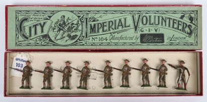 Britains boxed set 104 City Imperial Volunteers, second version, 1937-41,