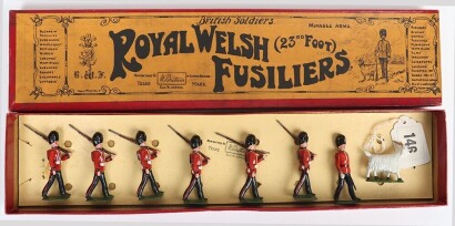 Britains boxed set 74 Royal Welsh (23rd Foot) Fusiliers, 1934,