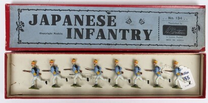 Britains boxed set 134 Japanese Infantry, second version 1930,
