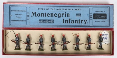 Britains boxed set 174 Montenegrin Infantry, second version 1925,