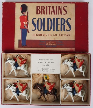Britains rare boxed set 2172, French Colonial Army Spahi Algerien, 1958-60,
