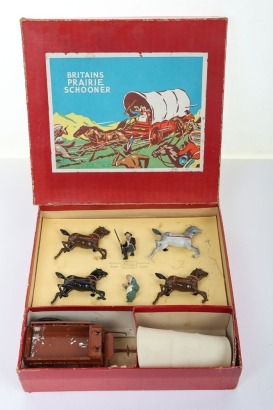 Britains boxed set 2034 Prairie Schooner, 1950,