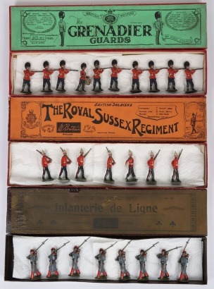 Three Britains boxed Infantry of the Line sets,
