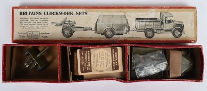 Britains boxed clockwork set 2048 Beetle Lorry, Trailer and 25 Pounder Howitzer with shells,