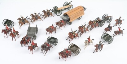 Britains horse drawn artillery and other horse teams,