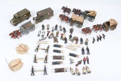 Britains Army Medical Service and General Service wagons,