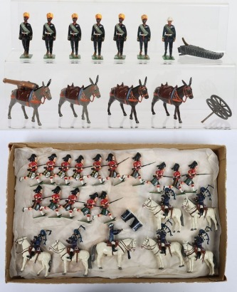 Britains professionally repainted/modified Indian and British soldiers,