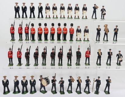 Britains professionally repainted/modified Marines and Line Infantry,
