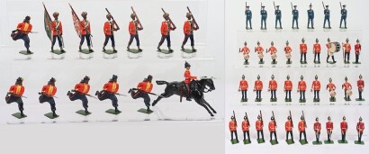 Britains professionally repainted/modified British and Indian soldiers,