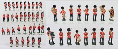 Britains professionally repainted/modified British Band and Infantry of the line,