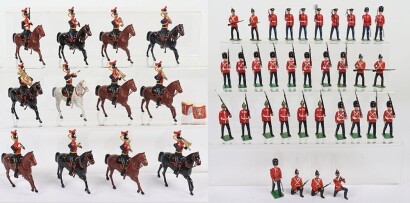 Britains professionally repainted/modified British Band and Infantry of the line,