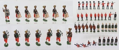 Britains professionally repainted/modified British Infantry of the line and Police,