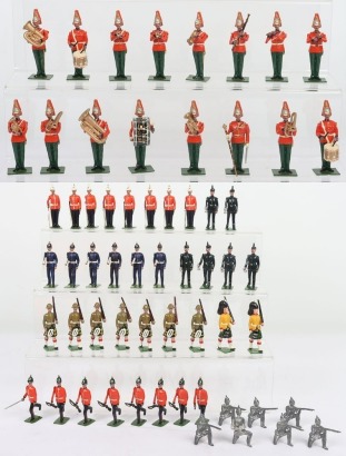 Britains professionally repainted/modified British Band and Infantry of the line,